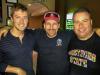 Wednesday night Open Mic at Bourbon St. ended with a great photo of musicians Taylor Knox, Barry REichart (also owner/chef) & Walt Farozic.
