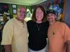 Friday evening at Bourbon St. was “The Sherminator” (Dave Sherman) pictured here with Mike Pinto & Chef Barry.