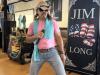 Jim Long channeled Elvis - right down to the lips/hips - Saturdays at Coins.