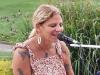 Lauren Glick performing on the patio at Lighthouse Sound. photo by Terry Sullivan